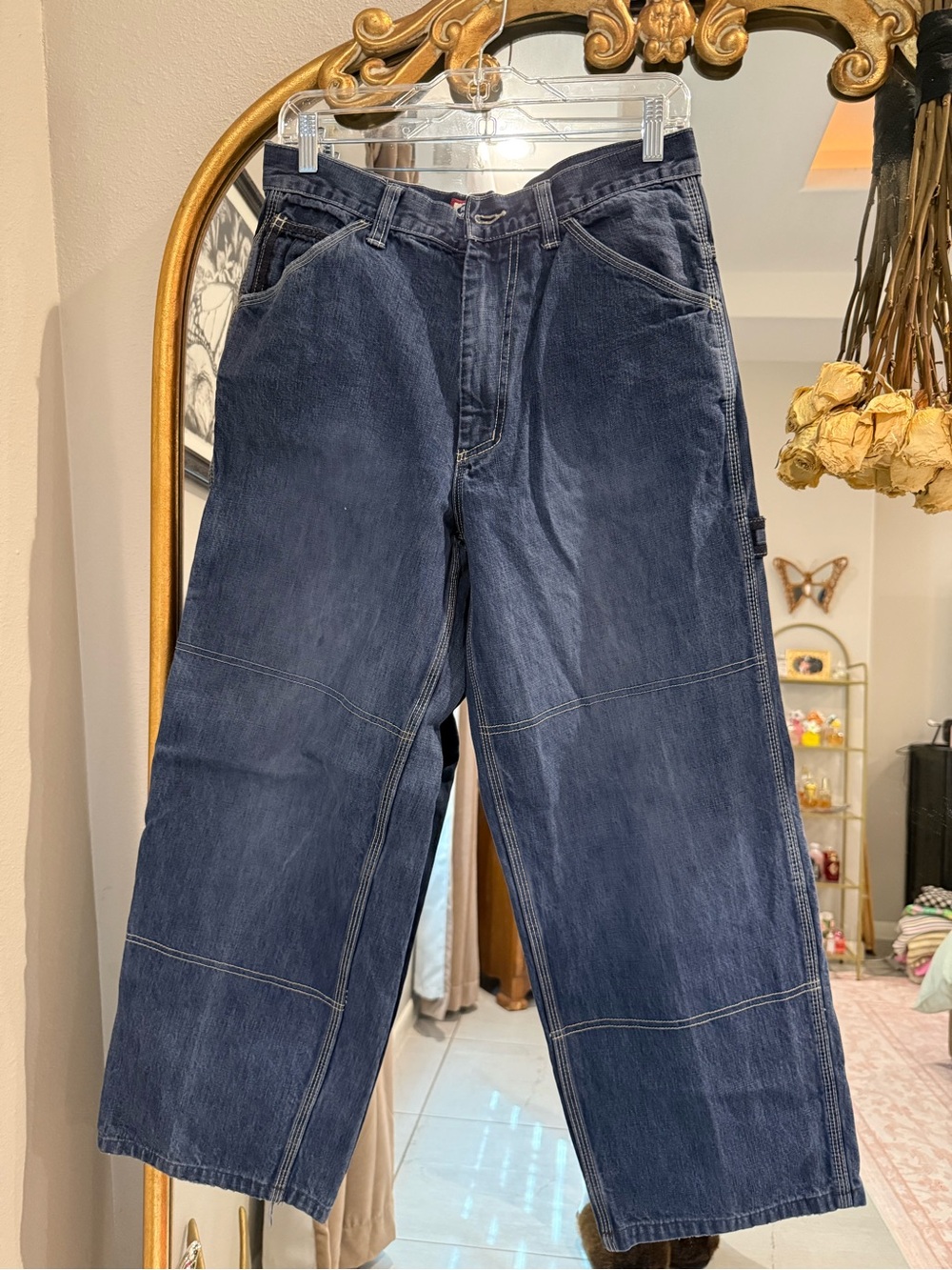 Vintage Navy Blue Carpenter Jeans